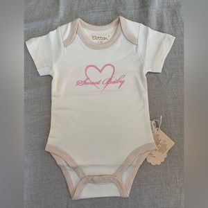 Certified Organic Cotton Toddler Bodysuit-Sweet Baby